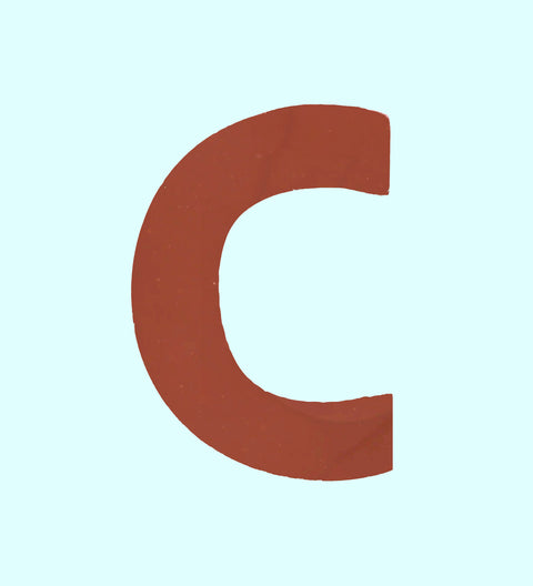 Milk Belgian chocolate letter C. Perfect for birthday and gifts.