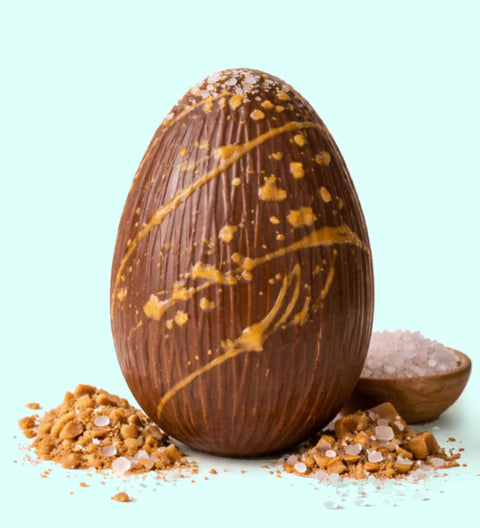 Easter Gourmet Egg - Caramel Crunch & Murray River Salt, Milk Chocolate