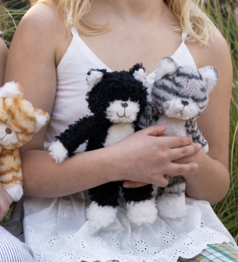 Cheeky Checkers the Kitten loves farm life because chasing birds is what he does best. Perfect baby present, gift, kids present.