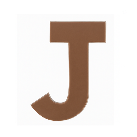 Crafted plain premium Belgian milk chocolate letter "N" – a fun and tasty treat perfect for personalising any occasion.