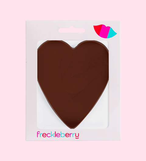 Premium Belgian chocolate heart perfect for gifting or sharing on any special occasion.