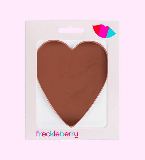 Premium Belgian chocolate heart perfect for gifting or sharing on any special occasion.