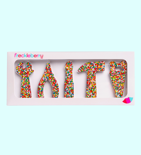 A fun, edible set or collection of Belgian chocolate shaped like carpentry tools, perfect for gifting or creative snacking.