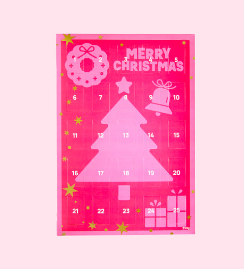 25 delicious Belgian chocolate treats (available in 3 variants - dark, milk or white and freckled) -  perfect for counting down to Christmas with daily indulgence.