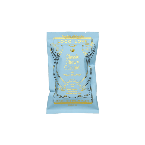 Packaged candy with 'Loco Love' branding on a white background