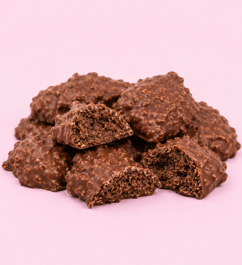 Coconut rough. Milk Belgian chocolate and coconut