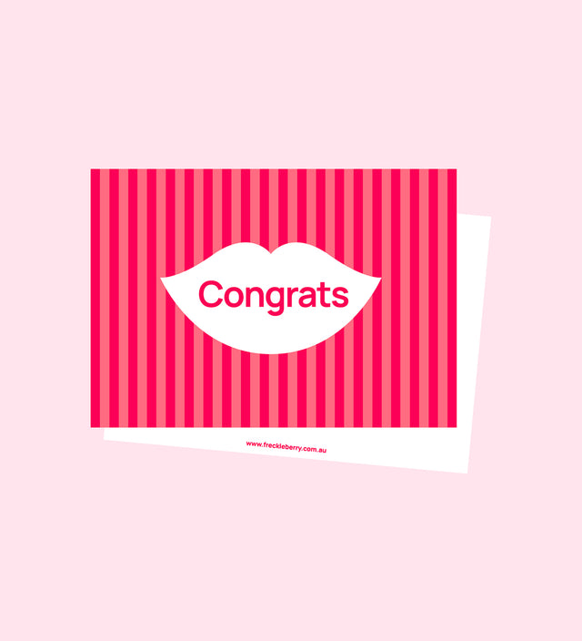 Congrats Personalised Message Card | Custom Note for Gifts ...