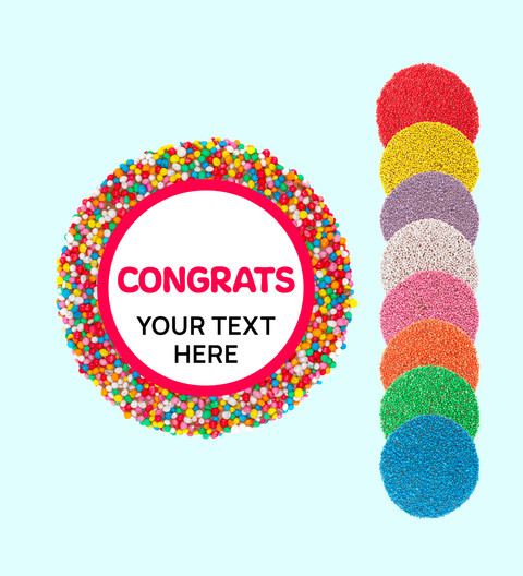 Corporate Personalised 40g Single Freckle - Congrats - Custom Text