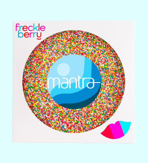 Creamy giant Belgian chocolate (available in 3 variants - dark, milk or white) topped with colourful sprinkles, customised with your logo or graphic upload for impressive corporate gifting.