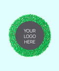 Creamy Belgian milk chocolate with colourful green sprinkles, customised with your logo or graphic upload for perfect corporate gifts.