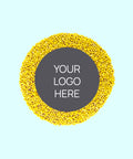 Creamy Belgian milk chocolate with colourful yellow sprinkles, customised with your logo or graphic upload for perfect corporate gifts.