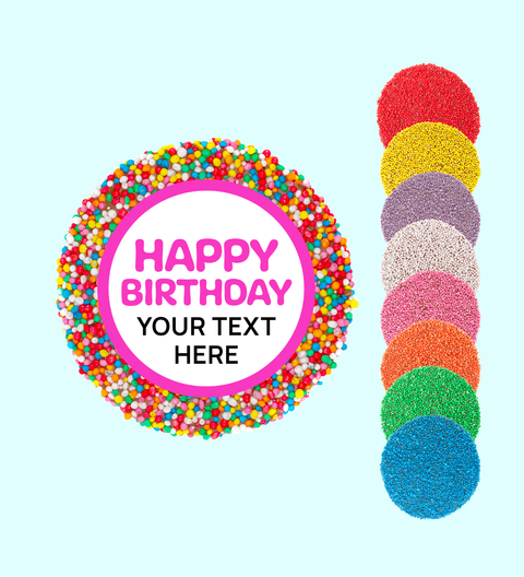 Corporate Personalised 40g Single Freckle - Happy Birthday - Custom Text