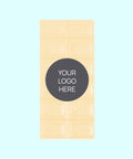 Rich plain Belgian white chocolate, can be customised with your logo or graphic label, perfect for standout corporate gifting.