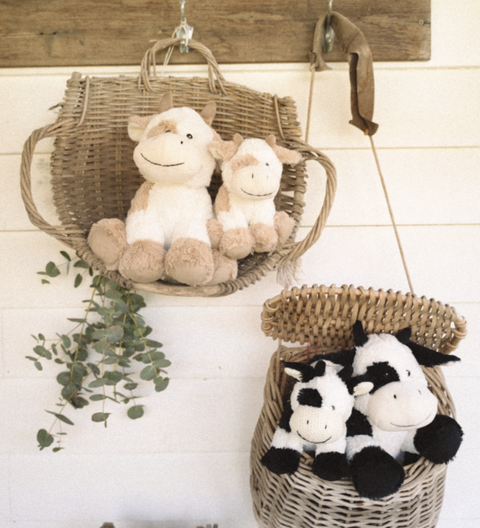 Plush Toys large and small cows