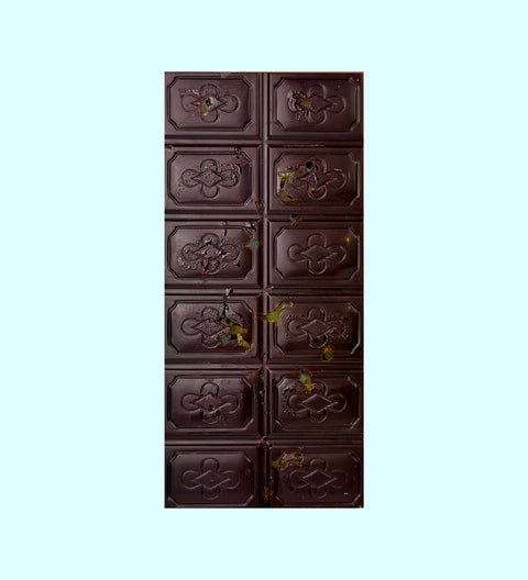 Premium Belgian dark chocolate block with candied orange pieces. A rich, zesty and indulgent chocolate, perfect for gifting or treating yourself.