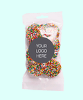 Filled with delicious milk, dark or white chocolate freckle treats and customised with your logo or graphic upload for memorable corporate gifting.