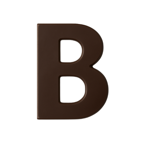 Dark Chocolate Letter B