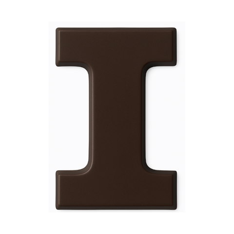 Dark Chocolate Letter I