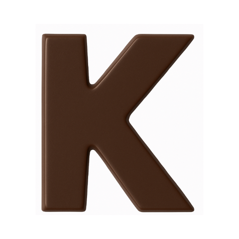 Dark Chocolate Letter K