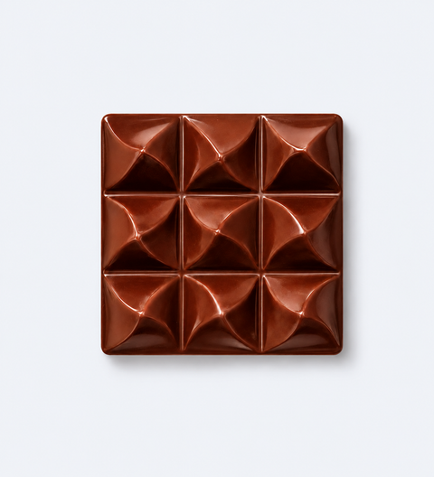 Premium milk chocolate block with fancy design. Perfect gift for weddings, corporate events, birthday. 