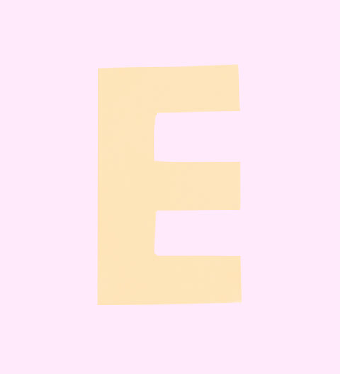 White Belgian chocolate letter E. Perfect for birthdays, weddings and gifts. 