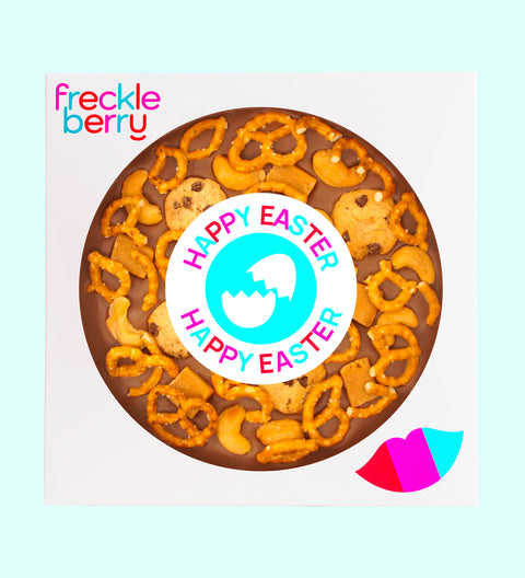 Easter - Giant Loaded Pizza - Snack Time - Happy Easter broken egg - Box