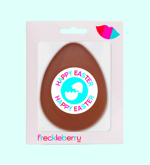 Easter - Plain Chocolate Egg - Happy Eater broken egg - Box