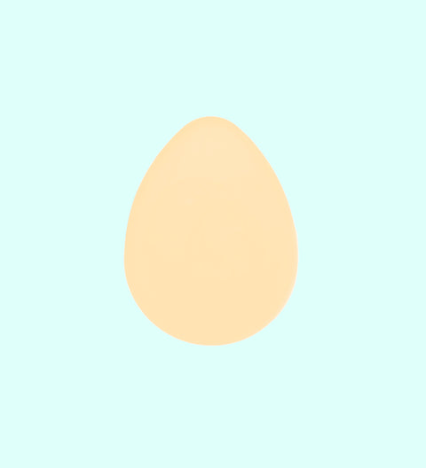 Easter - Plain Chocolate Egg - White Chocolate plain - no box, no packaging