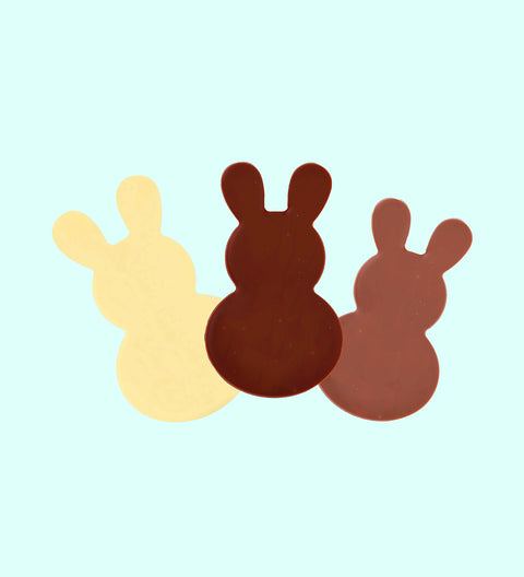 Easter Chocolate Bunny - Happy Easter - Plain - no packaging, no label