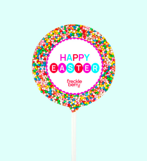 Easter Round Freckle Pop - Happy Easter