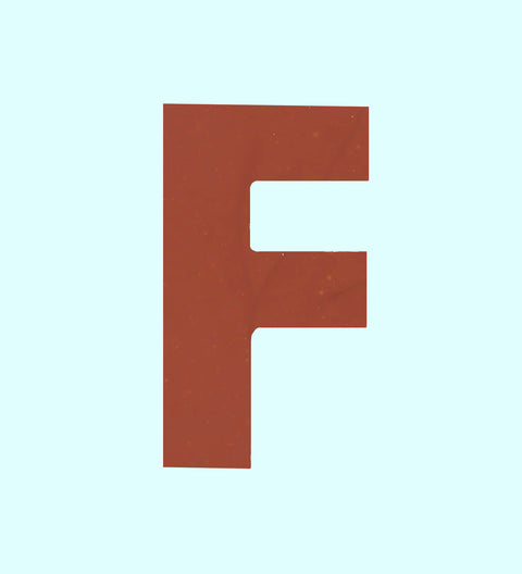 Milk Belgian chocolate letter F. Perfect for birthdays, weddings and gifts. 