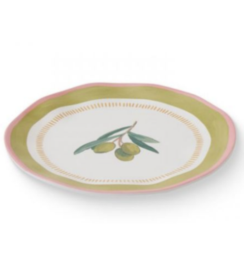 Fiesta Olive Melamine Plate. Perfect for picnics and presents. Make your home stylish