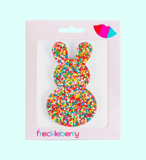 Mini Belgian chocolate bunny treat (available in 3 variants - dark, milk or white chocolate) that wraps up any Easter gift with a smile. 