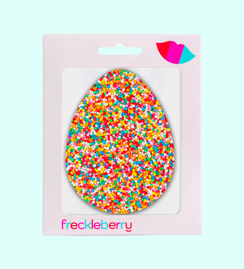 Premium Belgian chocolate egg topped with colourful sprinkles. A fun and delicious treat perfect for Easter gifting or indulging.