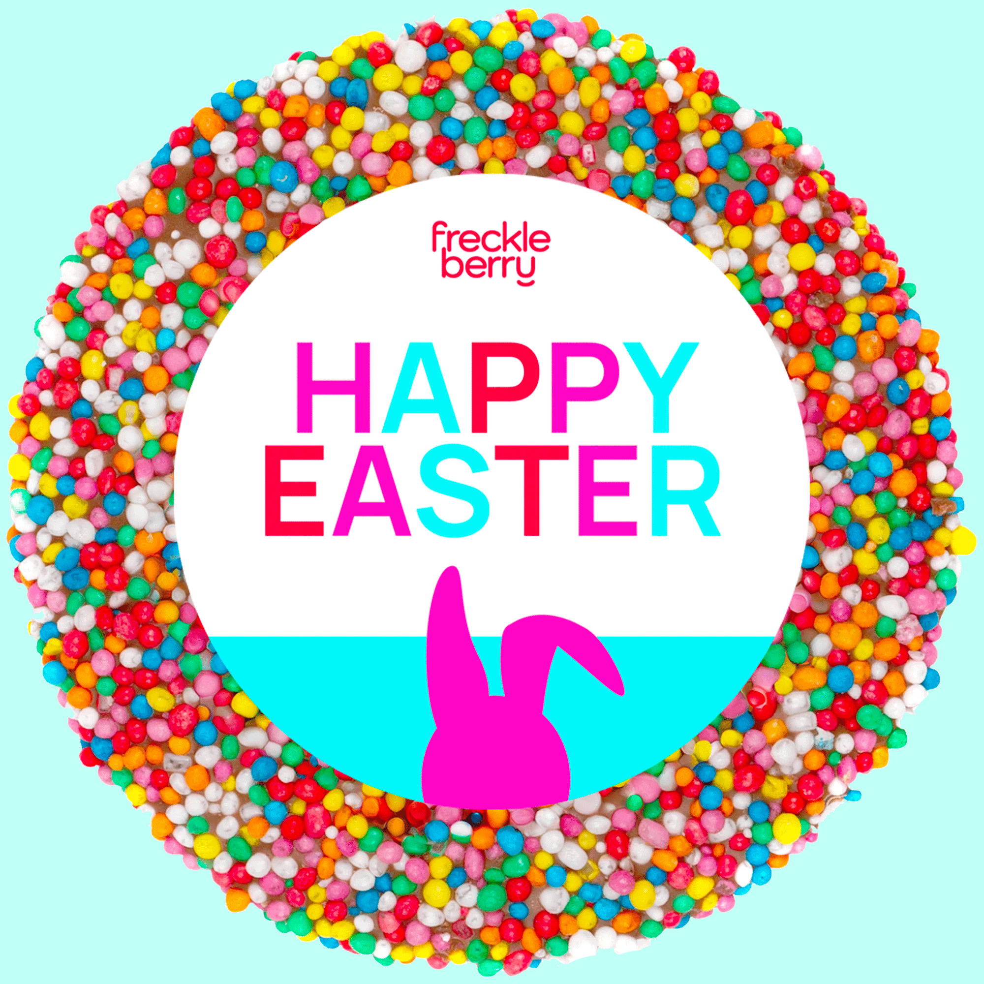 Easter Single Freckle 40g - Happy Easter Bunny