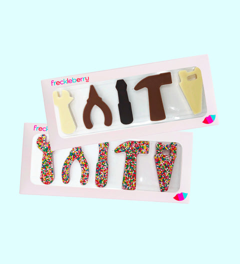 Freckle and Plain - Chocolate Tools - Milk Chocolate in Box