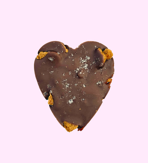 Freckleberry - Biscoff, Caramel and Sea Salt Heart