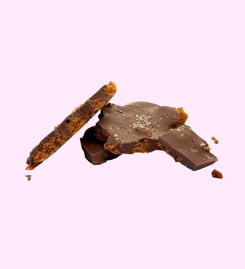 Freckleberry - Biscoff, Caramel and Sea Salt Heart - Broken