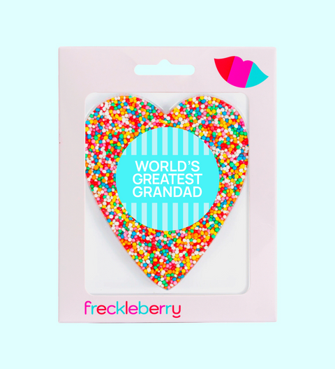 Freckleberry - Freckle Heart - Father's Day - World's Greatest Grandpa
