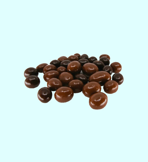 Premium Belgian milk chocolate blended with juicy dried fruits and crunchy roasted nuts – a classic favourite.