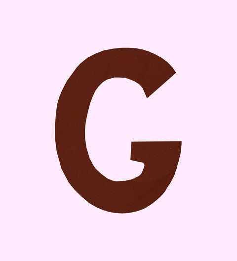 dark Belgian chocolate letter G. Perfect for birthdays, weddings and gifts. 