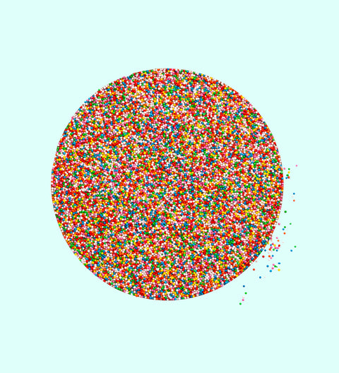 Premium giant Belgian chocolate freckle topped with colourful sprinkles – a perfect festive gift.