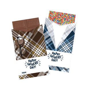 Father's Day - Assorted Chocolate Block - Gingham Sleeve