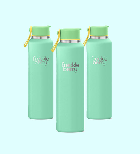 Green Water Bottle - flip top spout