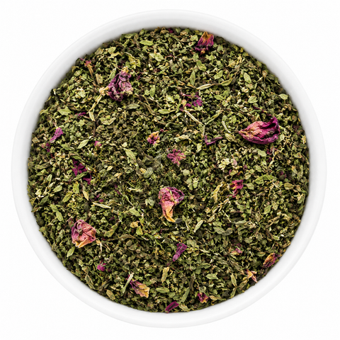 Mint leaves, green, loose leaf, brew
