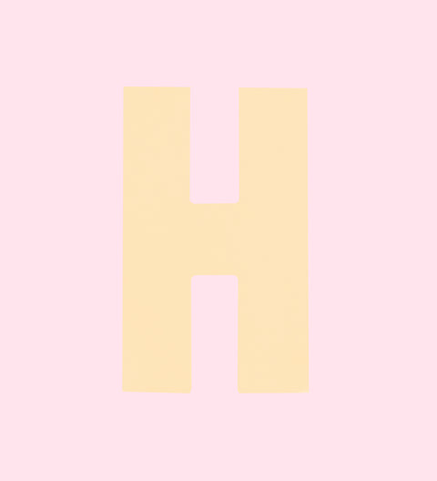 White Belgian chocolate letter H. Perfect for birthdays, weddings and gifts. 