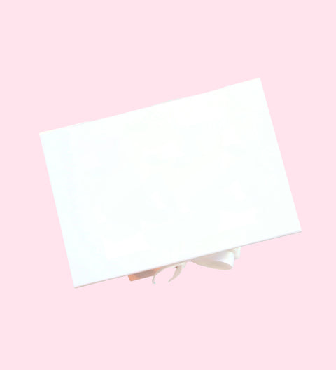 Freckleberry plain white hamper box perfect for gifting.