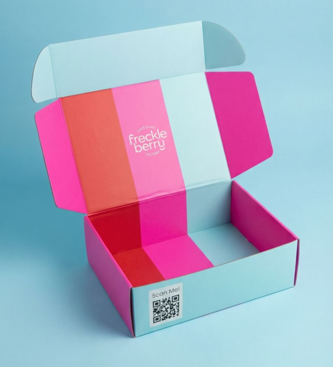 Hot Pink. Red, Blue Freckleberry Hamper Box. Perfect to build your own hamper and give as a gift for all occasions. 