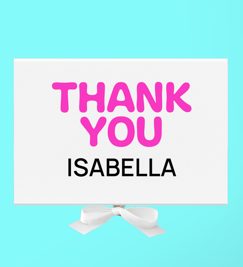 Personalised Luxury 'Thank You' Chocolate Hamper - Name
