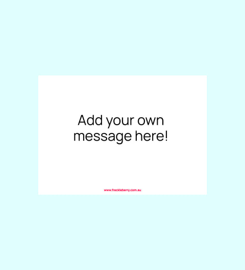 Happy Birthday Message Card - Add message - Back